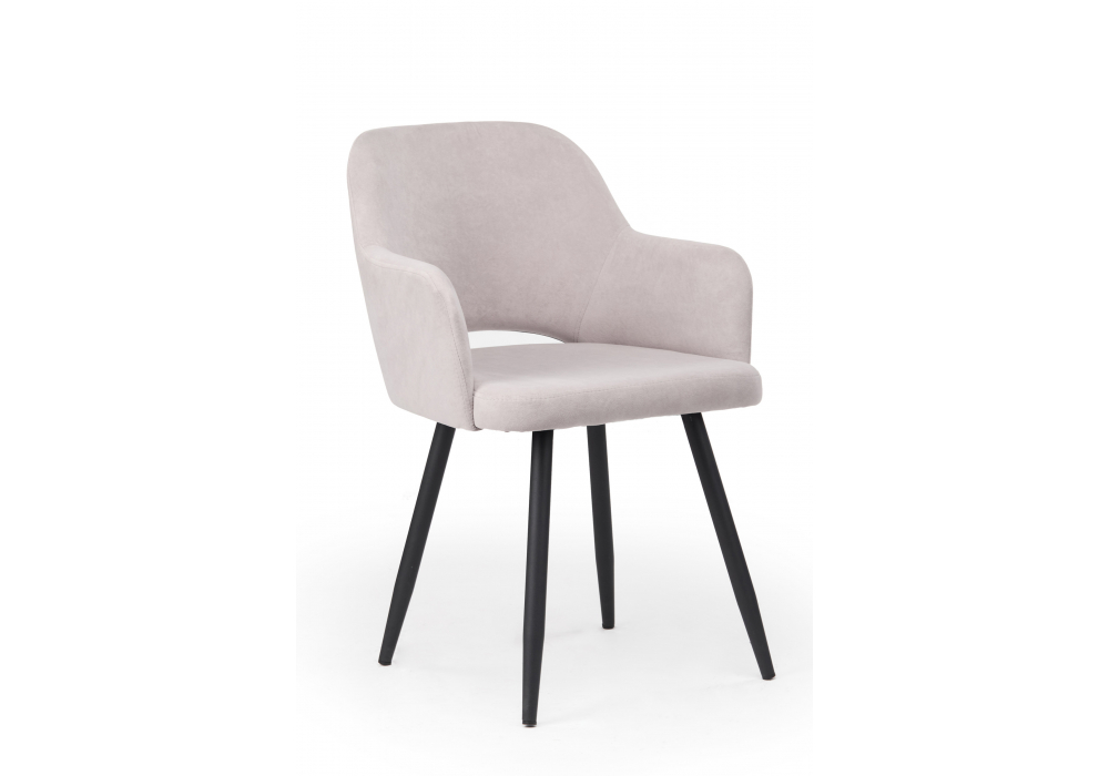 фото стул вращающийся на металлокаркасе woodville эолин 360 светло-серый (glory 36) / черный 631732 | 220svet.ru