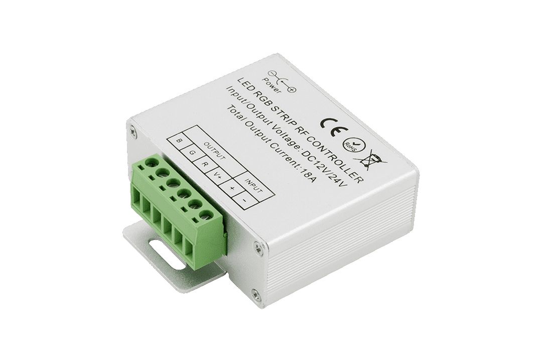 фото контроллер rgb для светодиодной ленты swg rf-rgb-s-18a-wh1 000279 | 220svet.ru