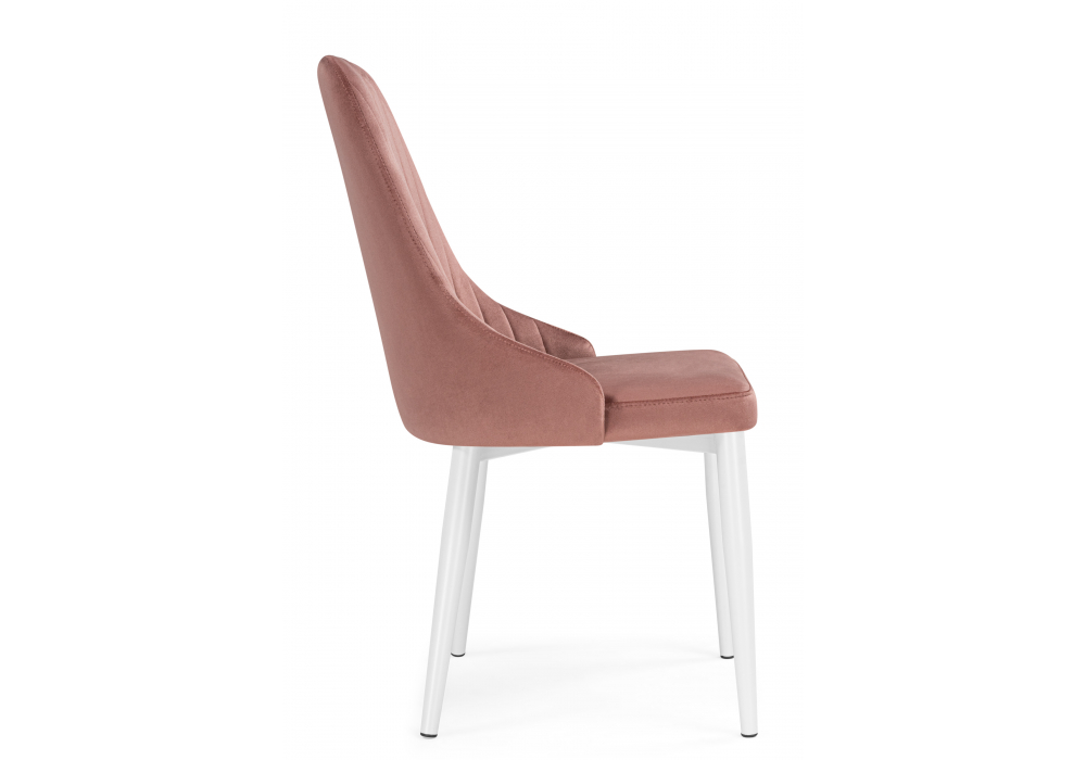 фото стул на металлокаркасе woodville kora dark pink / white 15948 | 220svet.ru