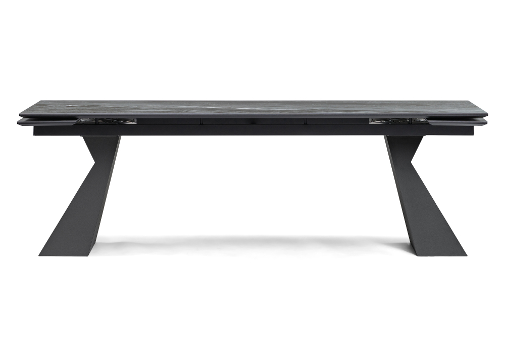 фото керамический стол раскладной woodville денхольм mosco nero matt / черный 588036 | 220svet.ru