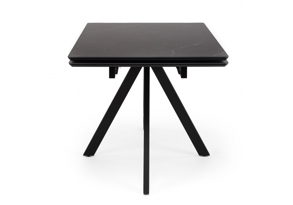 фото керамический стол раскладной 120(180)х80 woodville вилли shakespeare black / черный 622897 | 220svet.ru