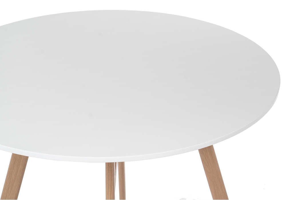 фото обеденная группа woodville номиа 90 белая 532548 | 220svet.ru