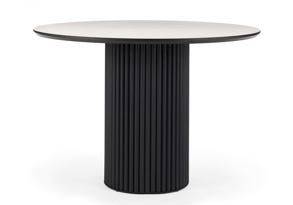 фото керамический стол 110 woodville барел krater perla repose / черный 625658 | 220svet.ru