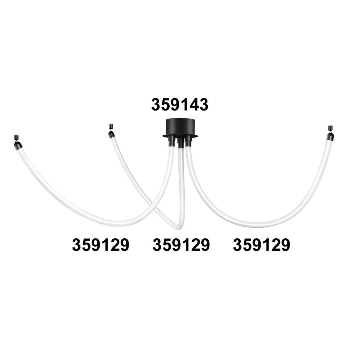 фото светодиодный гибкий неон novotech konst ramo 14w/m дневной белый 1 м 359129 | 220svet.ru
