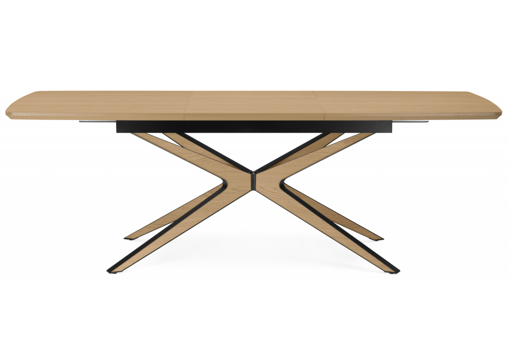 фото стол деревянный раскладной 160(220)x90 woodville roxy светлый дуб 15875 | 220svet.ru