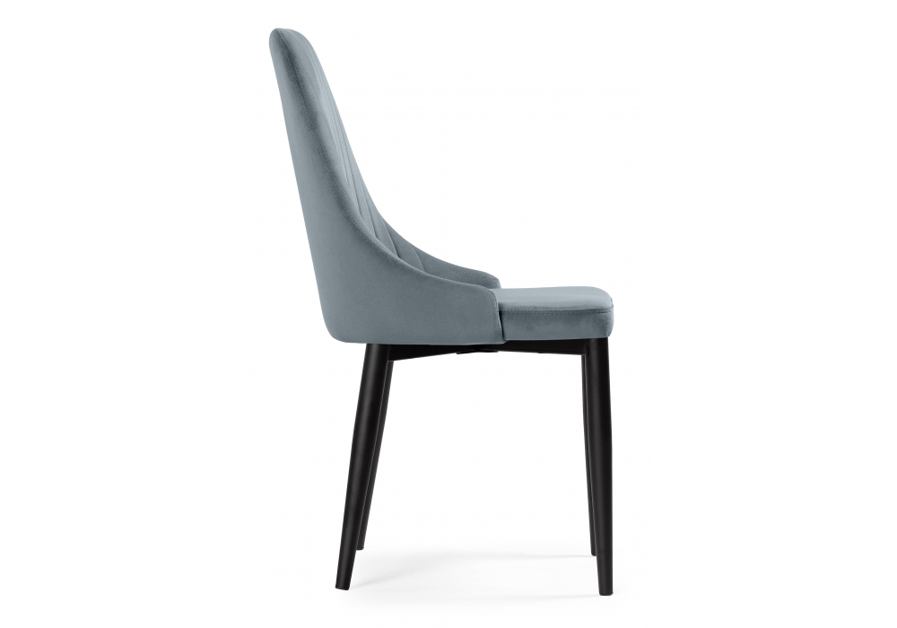 фото стул на металлокаркасе woodville kora gray / black 15097 | 220svet.ru