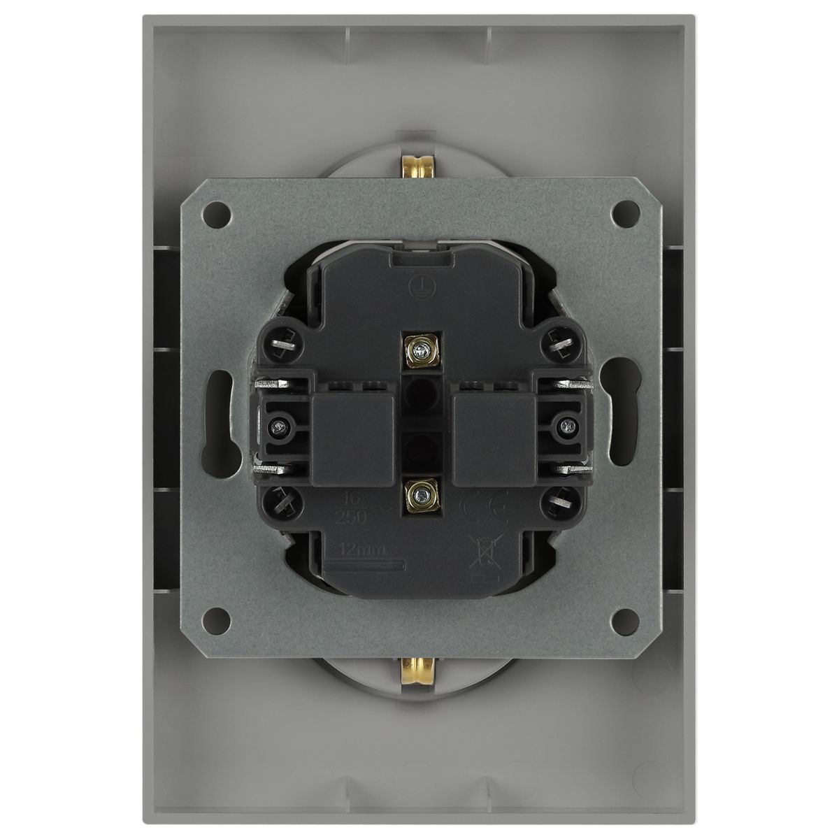 фото розетка эра arktik 16-2107-03 без заземления двойная 2x2p 16а-250в алюминий б0071683 | 220svet.ru