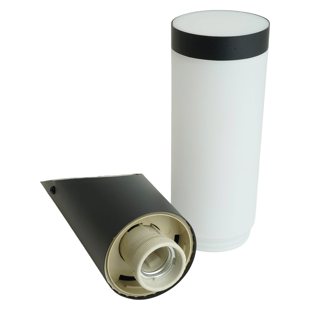 фото светильник садово-парковый feron dh041, техно на стену вверх, 18w e27 230v, черный 51521 | 220svet.ru