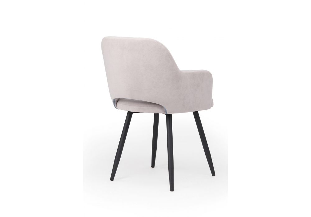 фото стул вращающийся на металлокаркасе woodville эолин 360 светло-серый (glory 36) / черный 631732 | 220svet.ru