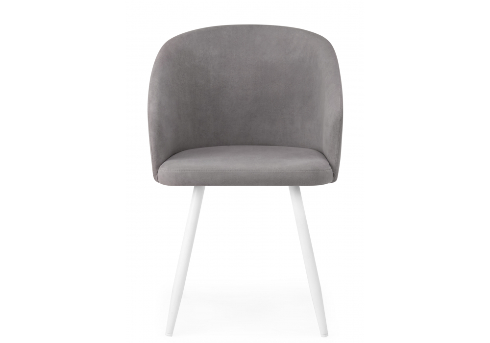 фото стул на металлокаркасе woodville монер темно-серый (glory 20) / белый 632662 | 220svet.ru