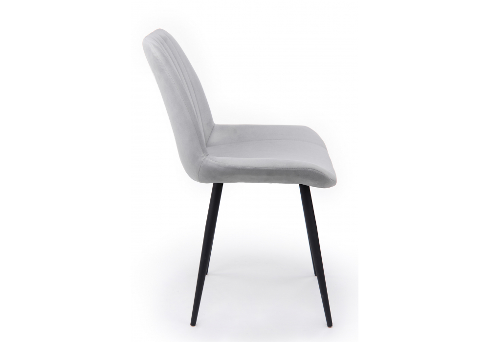 фото стул на металлокаркасе woodville седа светло-серый (zd 960) / черный 632371 | 220svet.ru