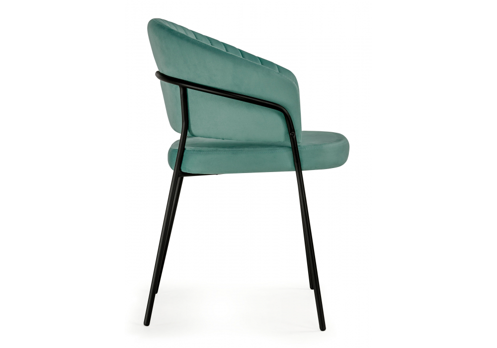 фото стул на металлокаркасе woodville лео зеленый brandy light 10 / черный 592484 | 220svet.ru