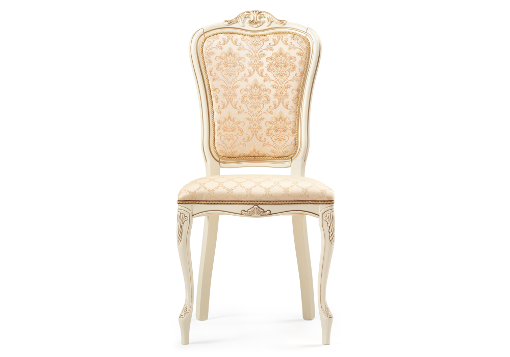 фото стул деревянный woodville руджеро патина золото / бежевый комби 318603 | 220svet.ru