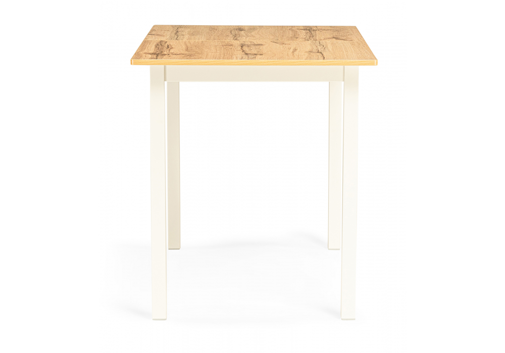 фото стол деревянный раскладной woodville аркон 110(130)х68х75 дуб вотан / белый 611355 | 220svet.ru