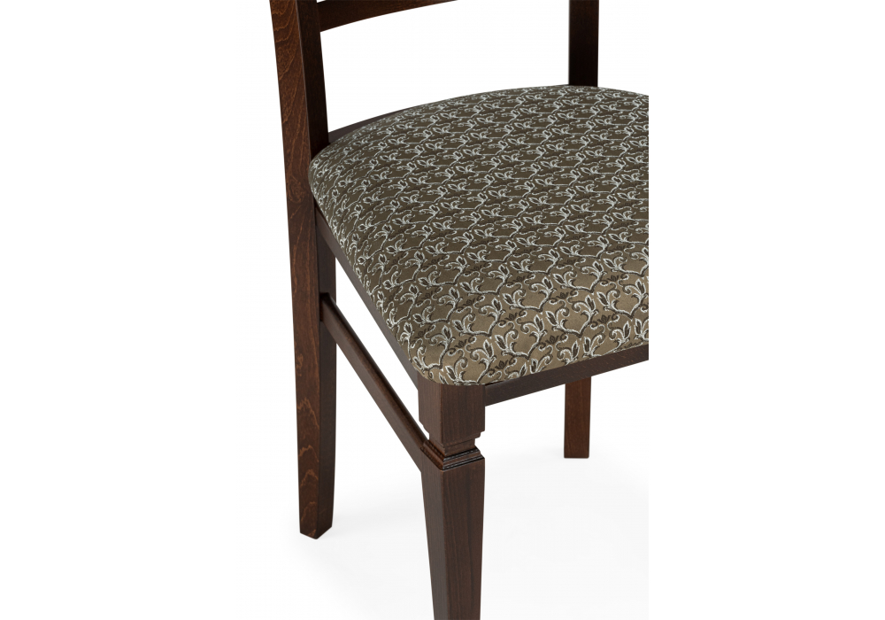 фото стул деревянный woodville флавиан лоди карамель / орех темный 639331 | 220svet.ru