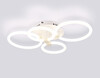 Миниатюра фото потолочная светодиодная люстра с пультом ду ambrella light  acrylica fa3811 | 220svet.ru