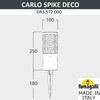 Миниатюра фото ландшафтный светильник fumagalli carlo deco spike dr3.572.000.wxu1l | 220svet.ru
