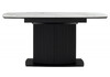 Миниатюра фото керамический стол раскладной woodville фестер 160(205)х90 gilt white / черный 625979 | 220svet.ru