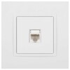 Миниатюра фото розетка эра elegance 14-3107-01м rj45, белый матовый б0065763 | 220svet.ru