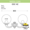 Миниатюра фото светильник уличный настенный fumagalli mirra/g300 g30.142.000.vxe27 | 220svet.ru