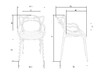 Миниатюра фото стул обеденный dobrin masters lmzl-pp601-n_p-g-17-12192 | 220svet.ru