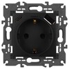 Миниатюра фото розетка эра elegance 14-4108-05 2p+e 16a-250в со шторками с usb type-a+c 5в-3а антрацит б0067724 | 220svet.ru