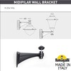 Миниатюра фото консоль для паркового фонаря fumagalli midipilar wall  000.254.000.a0 | 220svet.ru