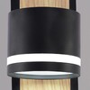 Миниатюра фото бра reluce 22540-0.2-01 bk+wood | 220svet.ru