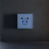 Миниатюра фото накладка для розетки с заземлением и защитными шторками, с usb a+a voltum s70 vls000915 (деним) | 220svet.ru