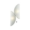 Миниатюра фото настенный светильник odeon light silk 7067/2w белый | 220svet.ru