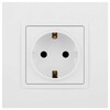 Миниатюра фото розетка эра elegance 14-2102-01м с заземлением 2p+e schuko со шторками 16а-250в белый матовый б0065804 | 220svet.ru
