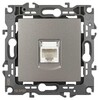 Миниатюра фото розетка эра серия 12 12-3107-16 информационная rj45 титан б0065716 | 220svet.ru
