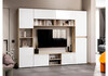 Миниатюра фото шкаф woodville алетра дуб крафт серый / глянец белый 580872 | 220svet.ru