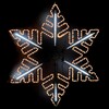 Миниатюра фото светодиодная снежинка "black edition" ø1,3м тепло-белая с динамикой белого диода 24в, дюралайт на металлическом каркасе, ip65 ltc lc-13135 | 220svet.ru
