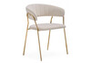 Миниатюра фото стул на металлокаркасе woodville kamelia бежевый-золотой 15897 | 220svet.ru