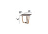 Миниатюра фото стол журнальный garda decor 58db-et14803 | 220svet.ru