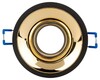 Миниатюра фото светильник встраиваемый декоративный эра kl103 bk/gd под лампу mr16 gu5.3 черный/золото б0056357 | 220svet.ru