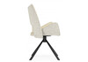 Миниатюра фото стул крутящийся на металлокаркасе woodville balaton 360 beige / black 15840 | 220svet.ru