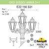Миниатюра фото садово-парковый фонарь fumagalli gigi bisso/anna 3+1 e22.156.s31.byf1r | 220svet.ru