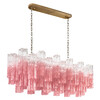 Миниатюра фото подвесная люстра loft it murano 10580/1000r clear pink | 220svet.ru
