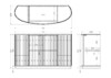 Миниатюра фото комод зеркальный двухдверный garda decor kfg040 | 220svet.ru