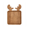 Миниатюра фото менажница "олень" большая 27х19 см деревянная, дуб uneca | 220svet.ru