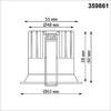 Миниатюра фото светильник встраиваемый светодиодный с переключателем цветовой температуры novotech brillo 359861 белый | 220svet.ru