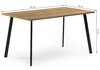Миниатюра фото стол деревянный woodville тринити лофт 140 25 мм дуб вотан / черный матовый 489624 | 220svet.ru