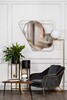 Миниатюра фото зеркало в металлич. раме цвет золото  91*102см garda decor kfe1210 | 220svet.ru
