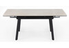 Миниатюра фото керамический стол раскладной 140(200)х80 woodville норман carmen light grey / черный 625826 | 220svet.ru