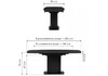 Миниатюра фото керамический стол раскладной woodville фестер 160(205)х90 черный 625977 | 220svet.ru