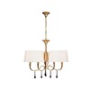 Миниатюра фото подвесная люстра mantra paola painted gold 3540 | 220svet.ru