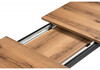 Миниатюра фото стол деревянный раздвижной woodville колон лофт 120(160)х75 дуб крафт табачный 489647 | 220svet.ru