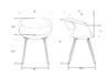 Миниатюра фото стул обеденный dobrin alien lmzl-pp682-n_lb-tr_p-w-02-11451 | 220svet.ru